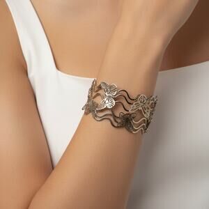 Vintage Gold‎ Butterfly Arm Cuff Bracelet